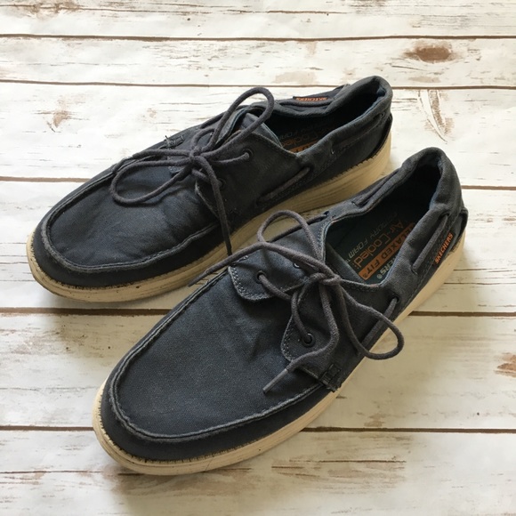skechers navy blue shoes